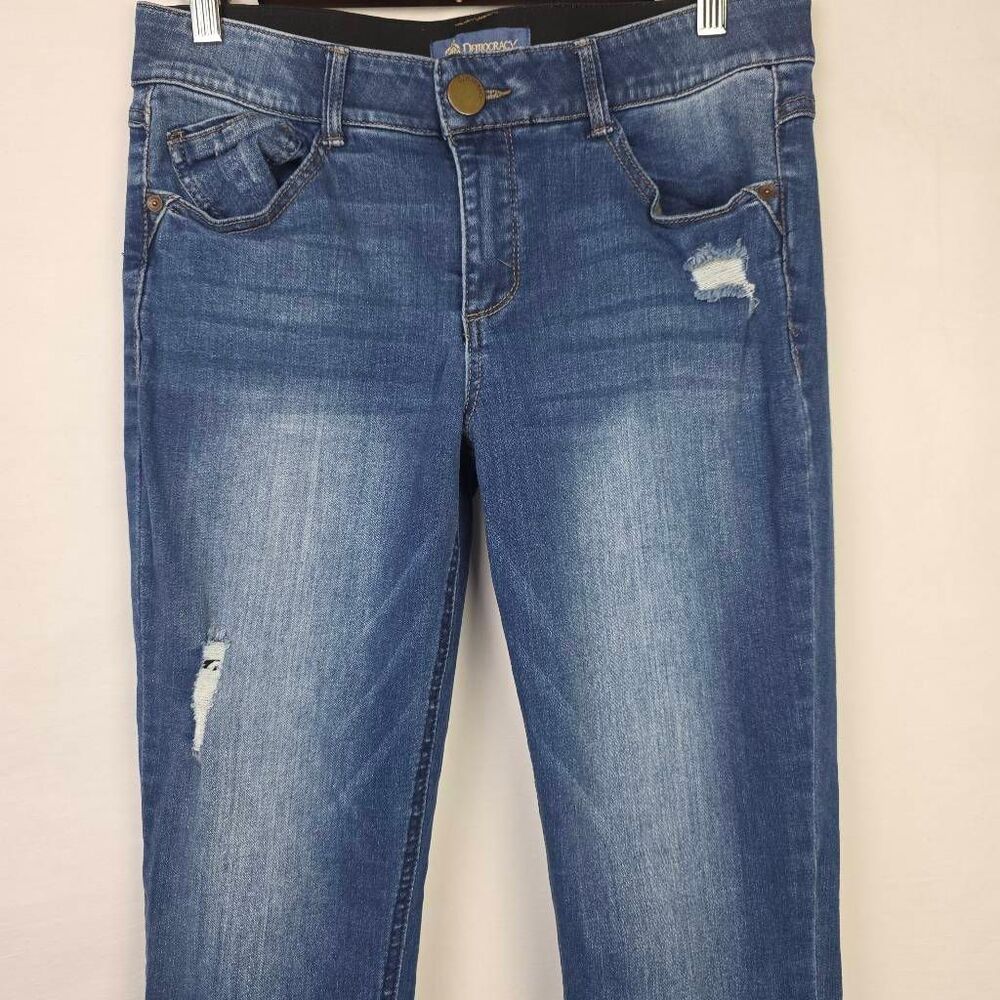 Democracy Absolution Bootcut Jeans Distressed Size 8 - Picture 4 of 9